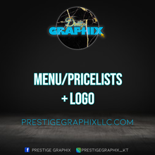 Load image into Gallery viewer, Menu or Pricelist + Logo Combo