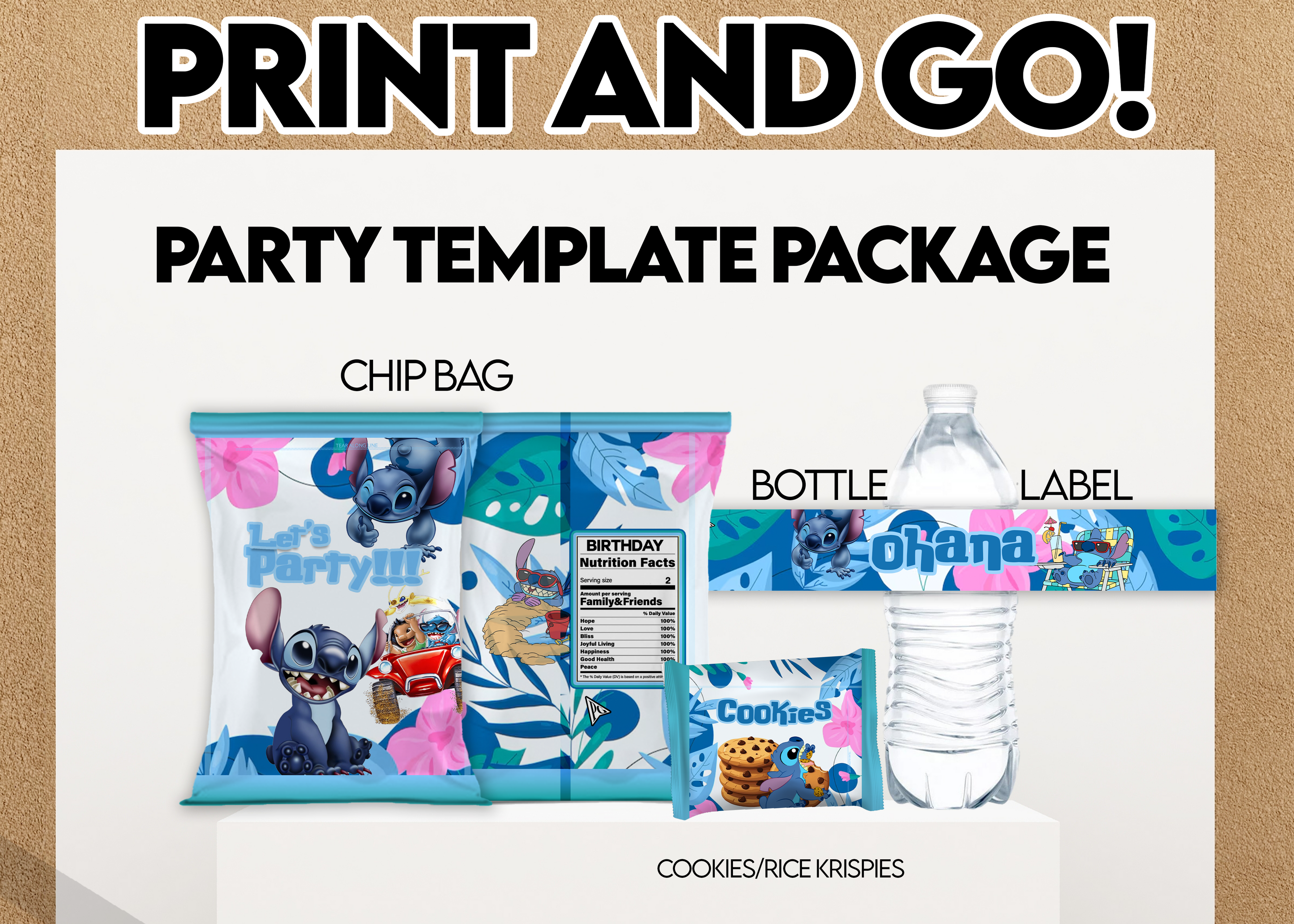 Stitch Party Template Package