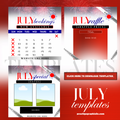 July Holiday Templates