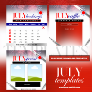 July Holiday Templates