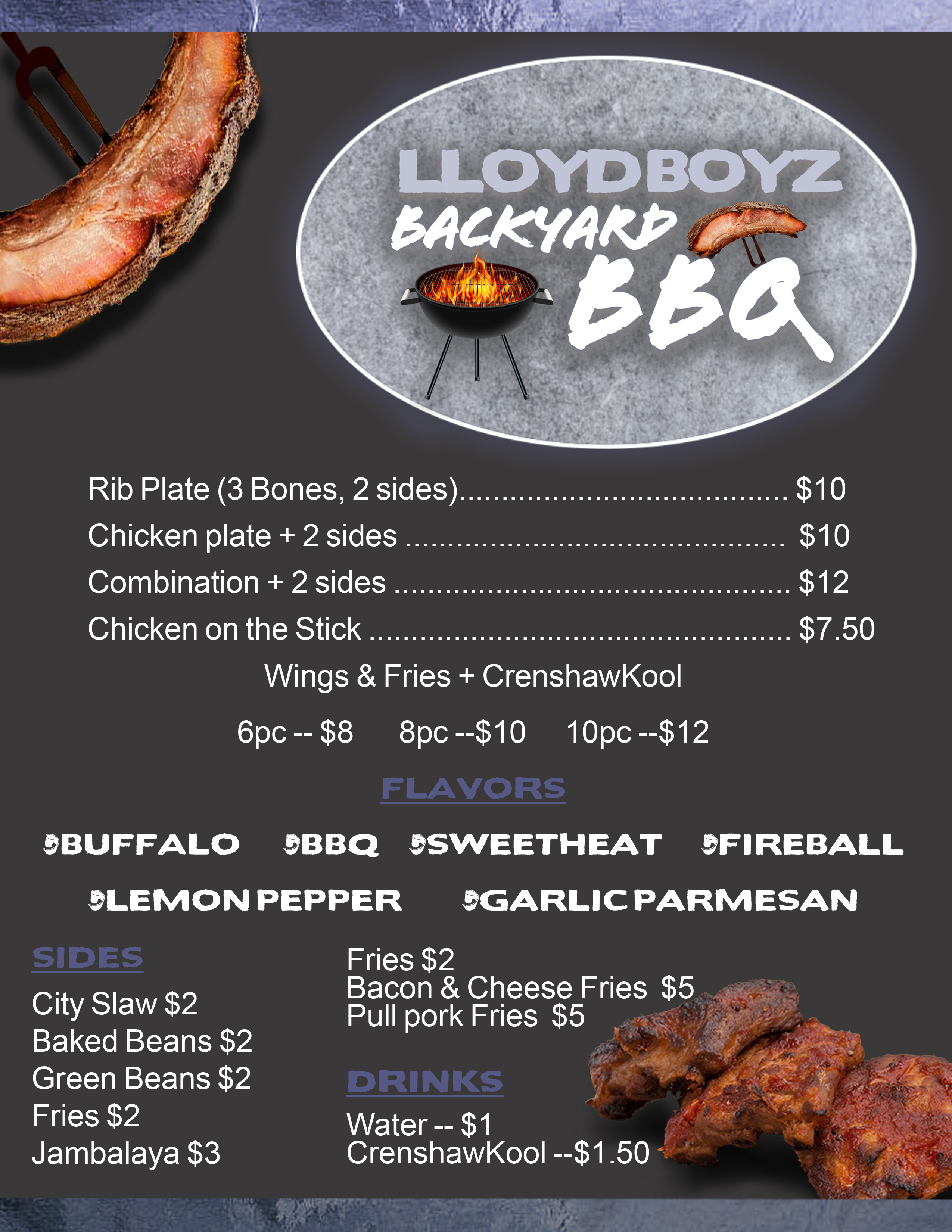 Menu or Pricelist + Logo Combo